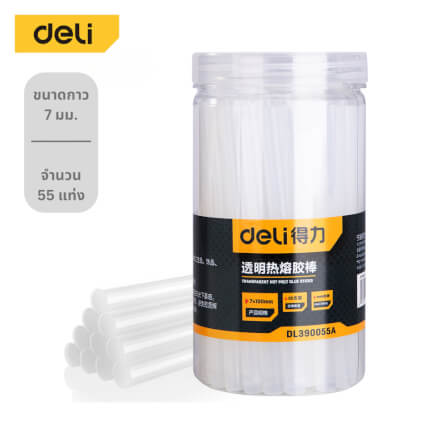 กาวแท่ง DELI DL390055A-WH-01 ขนาด 7มม. 55แท่ง_5