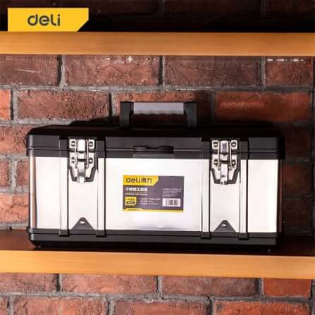 กล่องเครื่องมือช่าง DELI EDL432020-SL-01 20นิ้ว สีเงิน_7