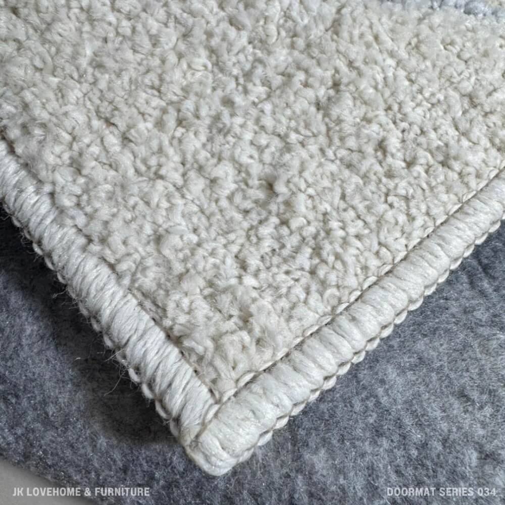 พรมเช็ดเท้า JKLOVEHOME DOORMAT SERIES 034 40X70 ซม. สีเบจ