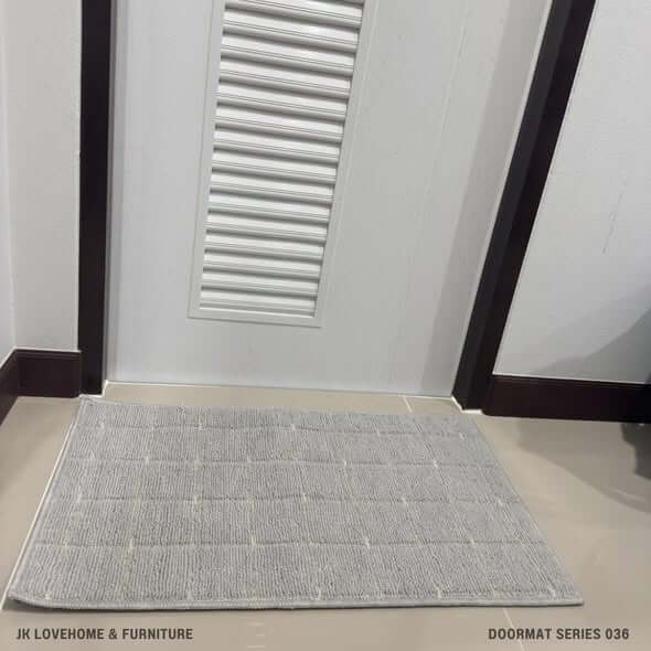 พรมเช็ดเท้า JKLOVEHOME DOORMAT SERIES 036 40X70 ซม. สีเทา