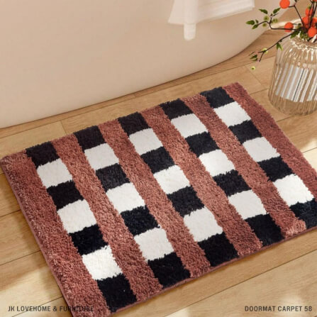 พรมเช็ดเท้า JKLOVEHOME DOORMAT SERIES 041 60X90 ซม. สีน้ำตาล_6