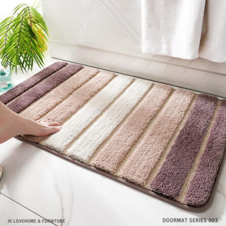 พรมเช็ดเท้า JKLOVEHOME DOORMAT SERIES 003 40X60 ซม. สีม่วง_2