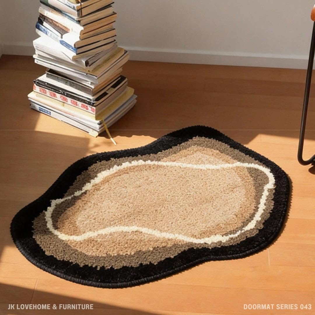 พรมเช็ดเท้า JKLOVEHOME DOORMAT SERIES 043 40X60 ซม. สีน้ำตาล_5