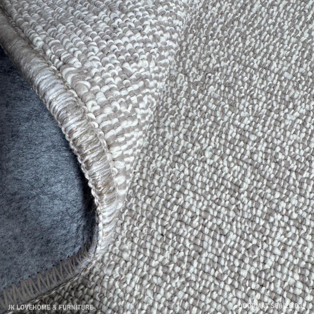 พรมเช็ดเท้า JKLOVEHOME DOORMAT SERIES 031 40X70 ซม. สีเบจ_3