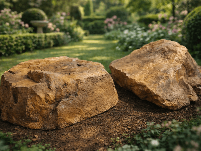 ก้อนหินเทียมไฟเบอร์กลาส OCEANROCK DECOR รุ่น OCR04 สําหรับงานตกแต่งสวน สีน้ำตาล