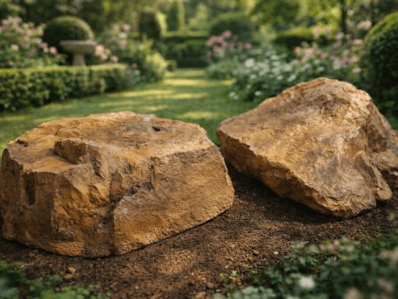 ก้อนหินเทียมไฟเบอร์กลาส OCEANROCK DECOR รุ่น OCR04 สําหรับงานตกแต่งสวน สีน้ำตาล_2