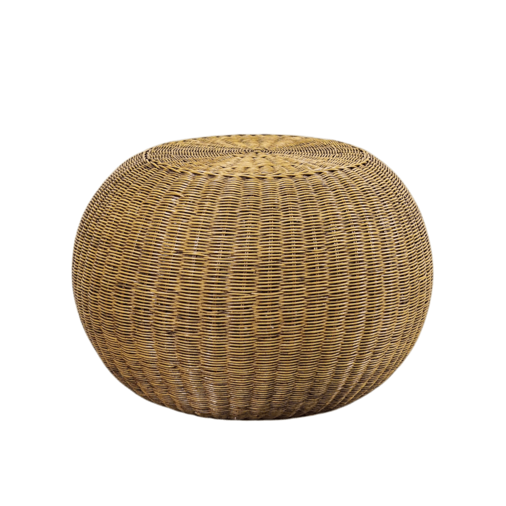 สตูล หวายแท้ PISAMAI รุ่น TOM STOOL สไตล์ CLASSIC ขนาด 70*70*52 ซม. สีธรรมชาติ