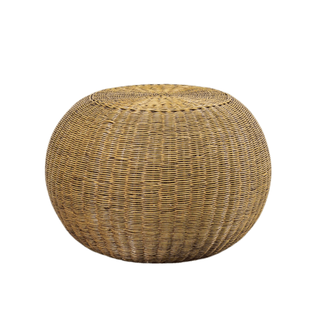 สตูล หวายแท้ PISAMAI รุ่น TOM STOOL สไตล์ CLASSIC ขนาด 70*70*52 ซม. สีธรรมชาติ_0