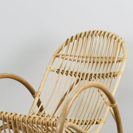 เก้าอี้โยก หวายแท้ PISAMAI รุ่น YOKYEK CHAIR ทรงมินิมอล ขนาด 85*120*85 ซม. สีธรรมชาติ_2