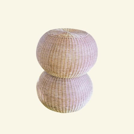 สตูล หวายแท้ PISAMAI รุ่น TOM STOOL สไตล์ CLASSIC ขนาด 70*70*52 ซม. สีธรรมชาติ_3