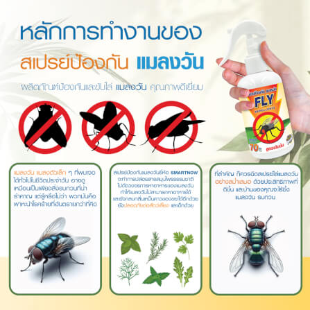 สเปรย์สมุนไพรไล่แมลงวัน SMARTNOW 250 มล._3