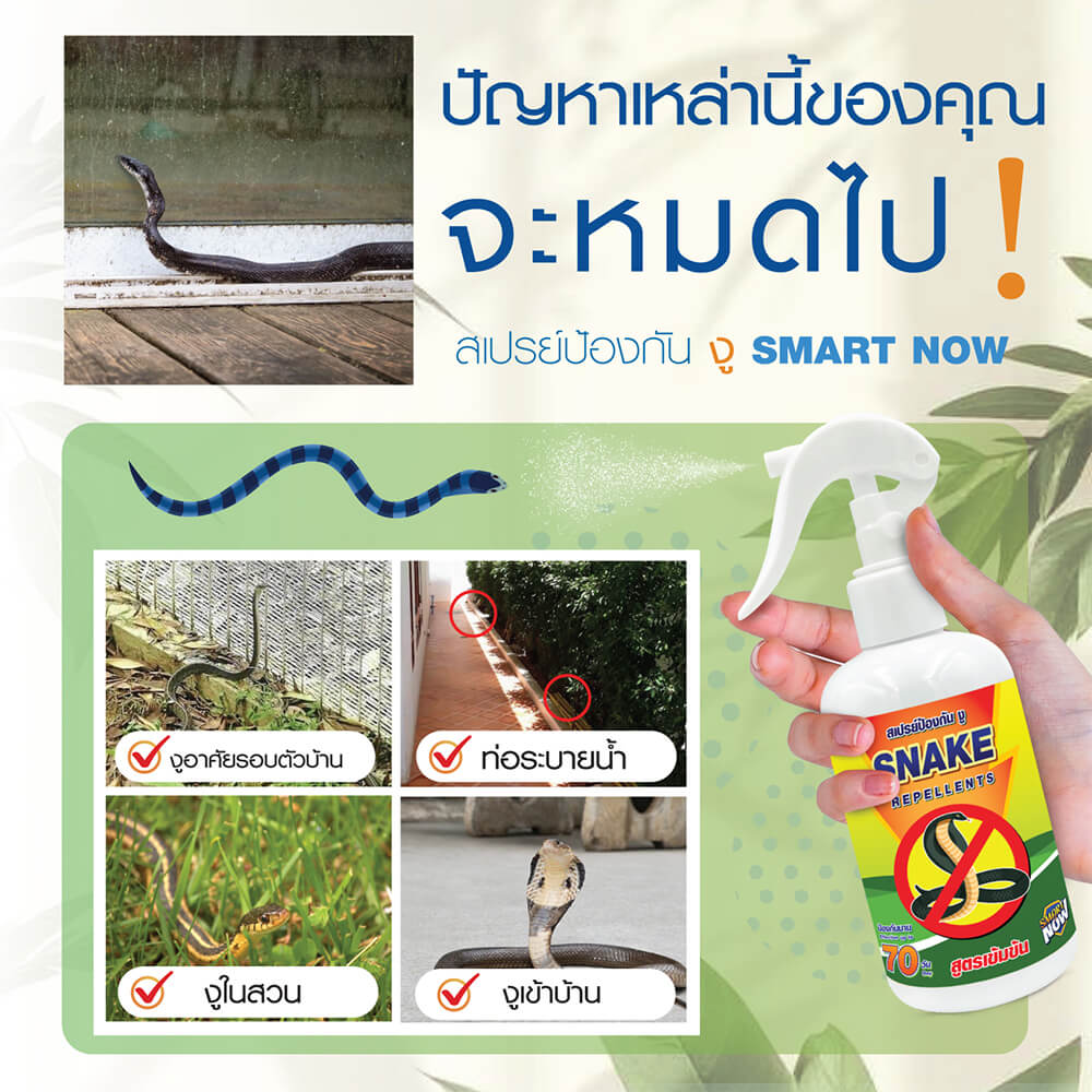 สเปรย์สมุนไพรไล่งู SMARTNOW 250 มล.