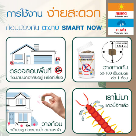ก้อนป้องกันตะขาบ SMARTNOW บรรจุ 30 ก้อน/กระปุก_3