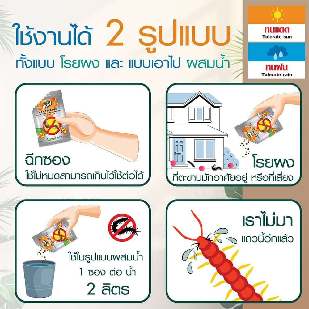 ผงสมุนไพรไล่ตะขาบ แมงป่อง กิ้งกือ SMARTNOW 100 กรัม_2