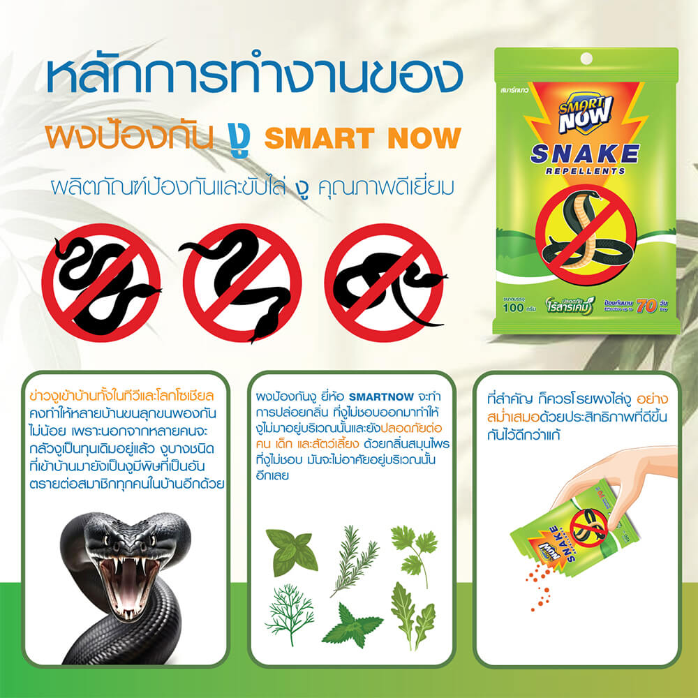 ผงสมุนไพรป้องกันงู SMARTNOW 100 กรัม_3