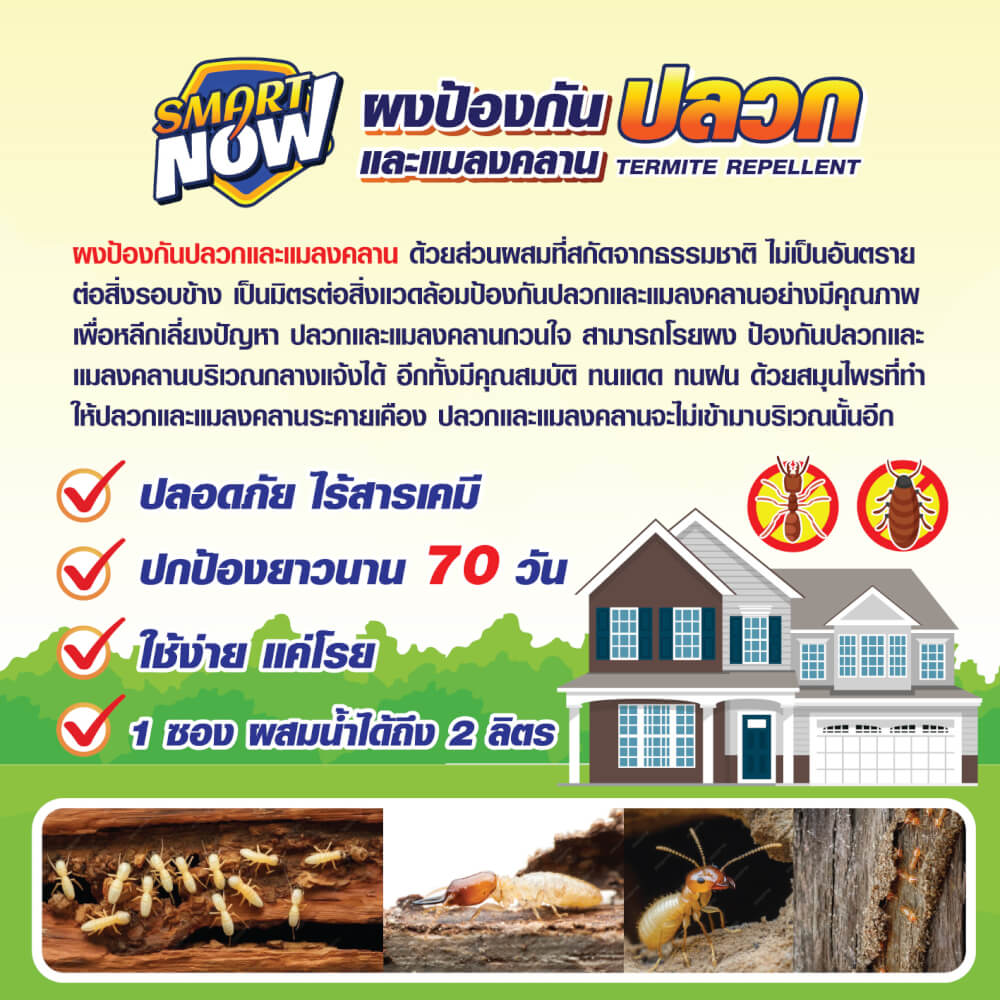 ผงกำจัดปลวกและแมลงคลาน SMARTNOW 100 กรัม_2