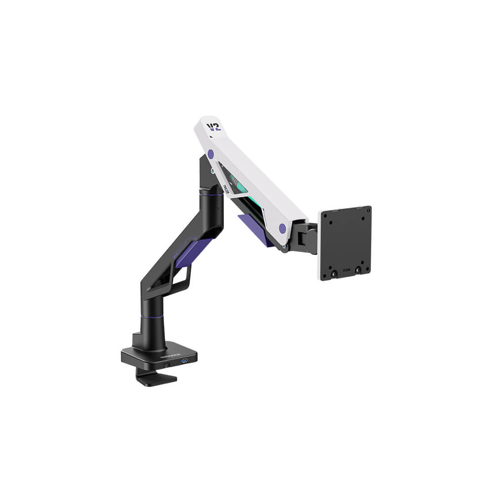 แขนจับจอ ERGONOZ รุ่น TRAZER V.2 แขนเดี่ยว สำหรับหน้าจอ 24 - 57 นิ้ว สีดำด้าน, ขาวด้าน และม่วง (EGN-TRAZERV2-S)_0