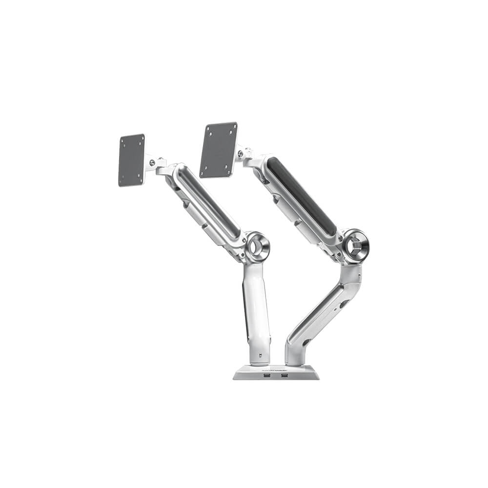แขนจับจอ ERGONOZ รุ่น ASTRO แขนคู่ สำหรับหน้าจอ 13 - 35 นิ้ว สีขาว (EGN-ASTRO-D-W)