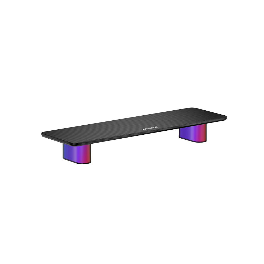 แท่นวางจอ ERGONOZ EGN-LUMINAR-80-B กว้าง 80 ซม., สีดำ (LEVATOR LUMINAR MONITOR RISER มีไฟ RGB)_1