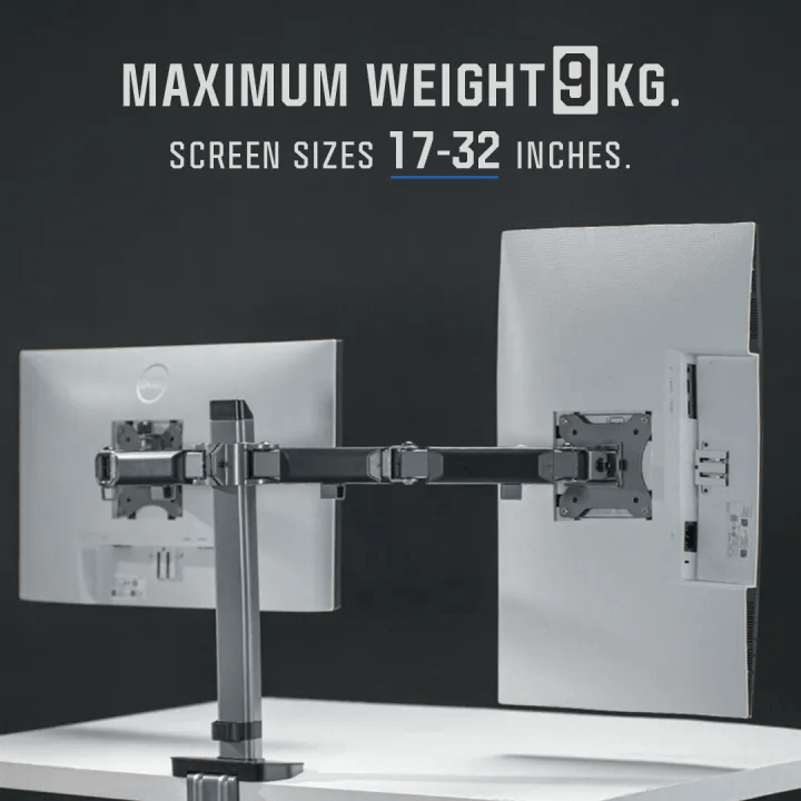 แขนจับจอ ERGONOZ รุ่น FULL MOTION ARM แขนคู่ สำหรับหน้าจอ 17 - 32 นิ้ว สีเทาเข้ม (EGN-FMAV2-D)_3