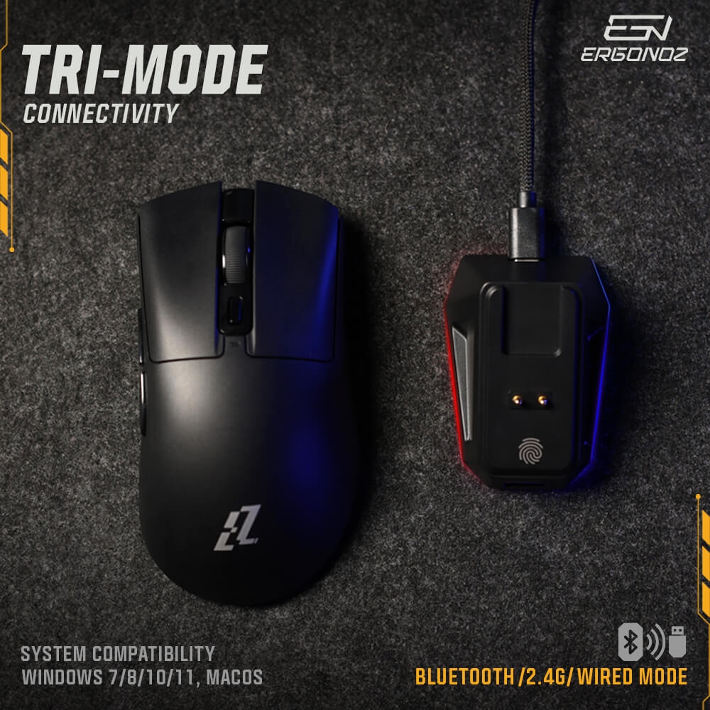 เมาส์เกมมิ่งไร้สาย, ERGONOZ EZ-VELOZ-EP2-B, สีดำ (EZZENTIAL GAMING MOUSE VELOZ X)_3