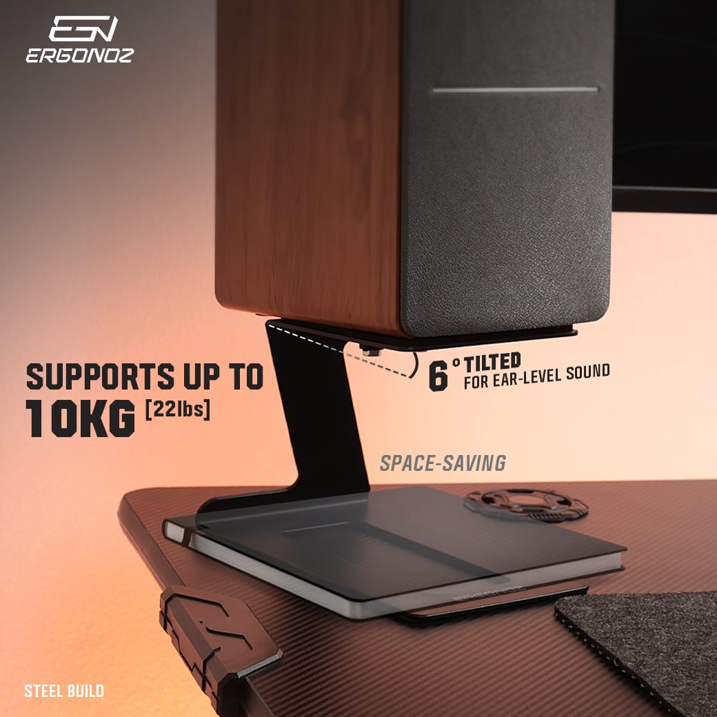 ขาตั้งลำโพง ERGONOZ EGN-SM03-B 1 คู่, สีดำ (VIBE STAND 03)_3