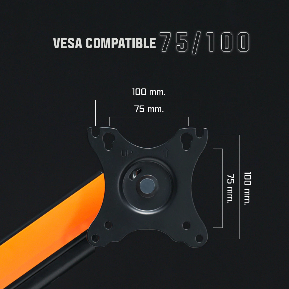 อะแดปเตอร์แปลงจอ NON-VESA ERGONOZ EGN-ACC02V2, สีดำ (ADAPTER VESA - NON VESA)