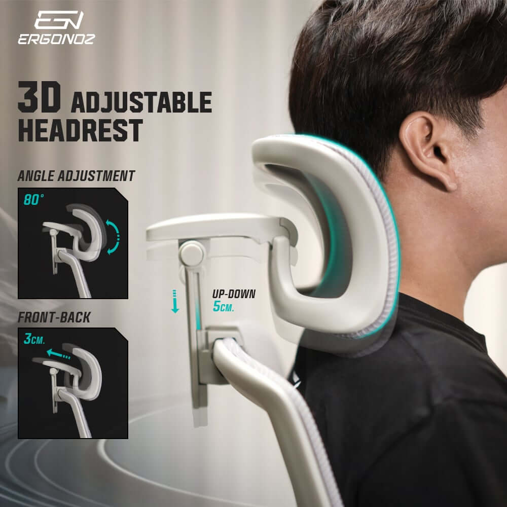 เก้าอี้ทำงาน เก้าอี้สุขภาพ ERGONOZ UNO ERGONOMIC CHAIR สีดำ (EGN-UNO-B)
