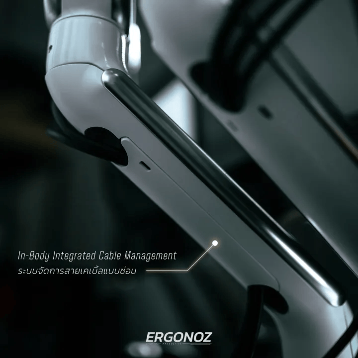 แขนจับจอ ERGONOZ รุ่น ASTRO แขนเดี่ยว สำหรับหน้าจอ 13 - 35 นิ้ว สีขาว (EGN-ASTRO-S-W)_7