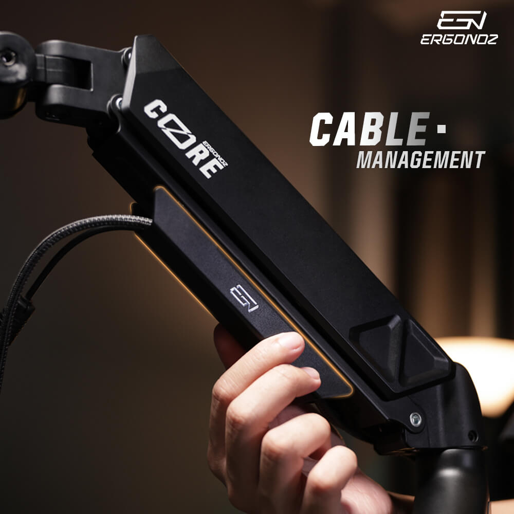 แขนจับจอ ERGONOZ รุ่น CORE แขนเดี่ยว สำหรับหน้าจอ 17 - 32 นิ้ว สีดำ (EGN-CORE-S-B)_7