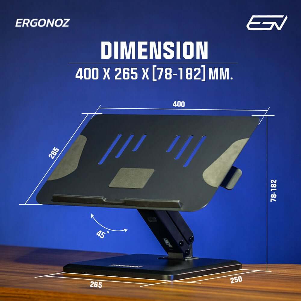 แท่นวางโน็ตบุ๊ค แท่นวางแล็ปท็อป ERGONOZ LEVATOR PRO, สีขาว (EGN-LEVATOR-PRO-XL-W)_7