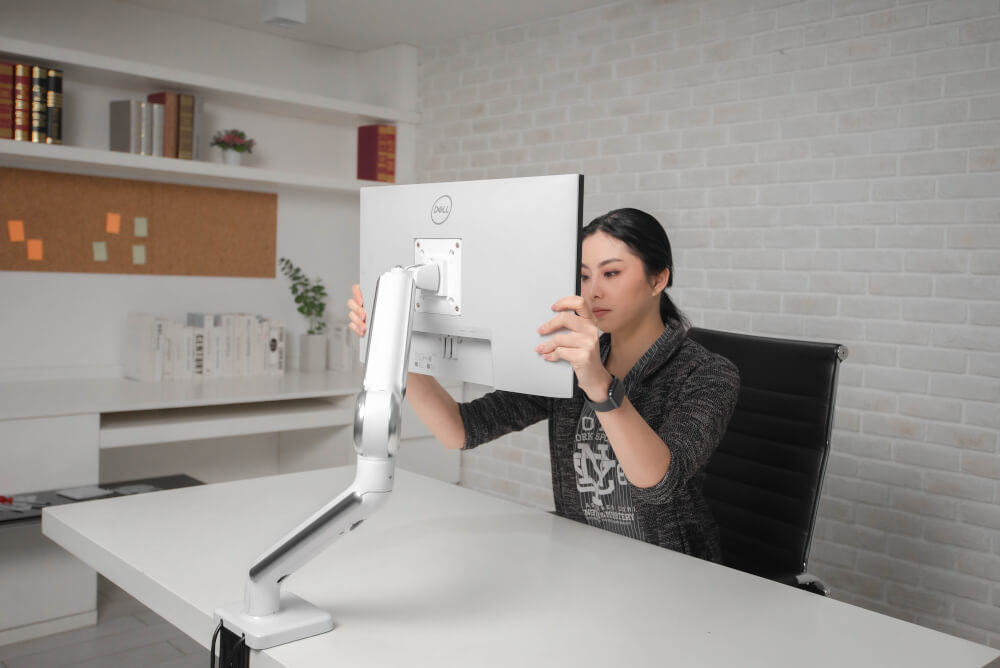 แขนจับจอ ERGONOZ รุ่น ASTRO แขนเดี่ยว สำหรับหน้าจอ 13 - 35 นิ้ว สีขาว (EGN-ASTRO-S-W)_8