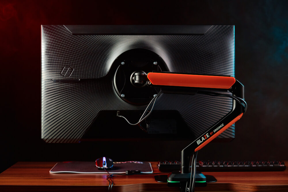 แขนจับจอ ERGONOZ รุ่น BLAZE แขนเดี่ยว สำหรับหน้าจอ 17 - 32 นิ้ว สีดำด้านและส้ม (EGN-BLAZE-S)_9