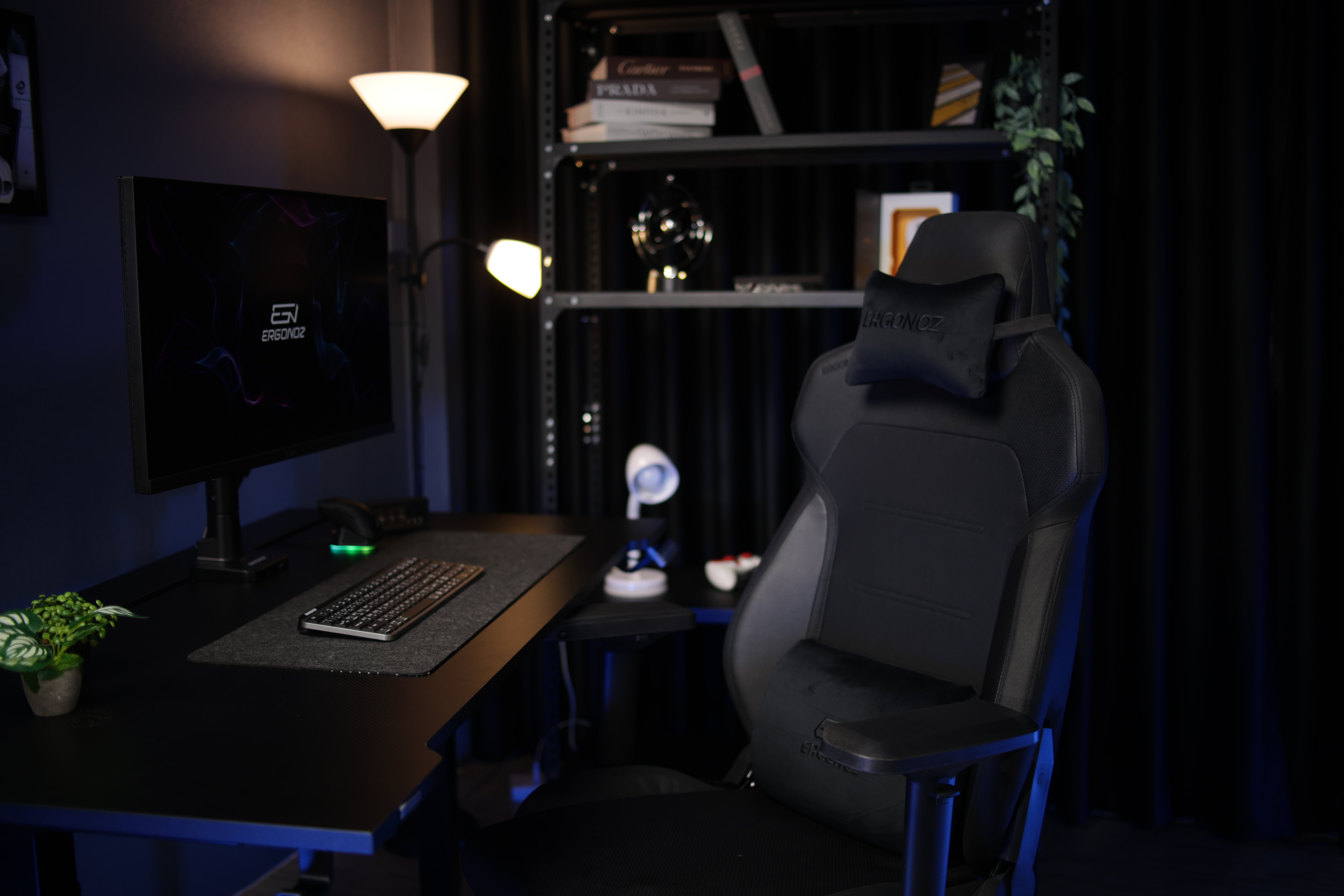 เก้าอี้เกมมิ่ง ERGONOZ EGN-INTEGRA-PLUS-B สีดำ (INTEGRA PLUS GAMING CHAIR)