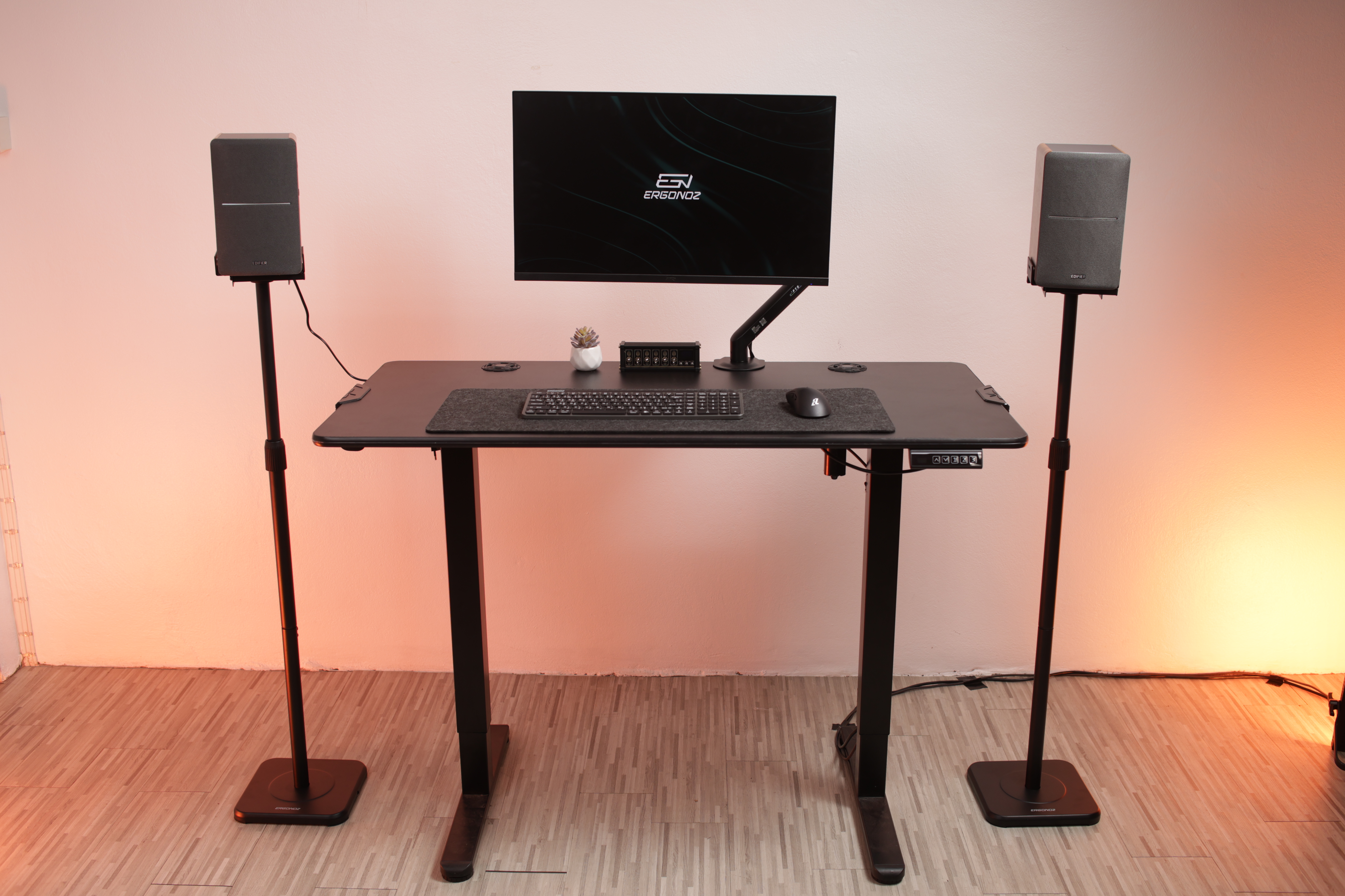 ขาตั้งลำโพง ERGONOZ EGN-SM04-B 1 คู่, สีดำ (VIBE STAND 04)_9
