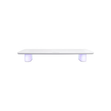 แท่นวางจอ ERGONOZ EGN-LUMINAR-80-W กว้าง 80 ซม., สีขาว (LEVATOR LUMINAR MONITOR RISER มีไฟ RGB)_0