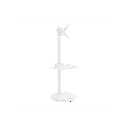 ขาตั้งจอทีวีปรับระดับ มีล้อเลื่อน ERGONOZ EGN-MOBIL01-W, สีขาว_0