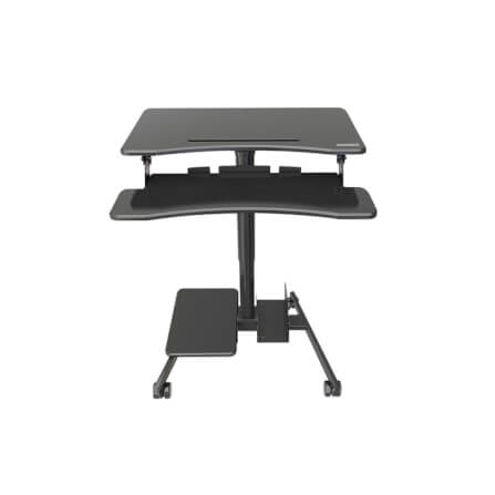 โต๊ะคอมพิวเตอร์ปรับระดับ มีล้อเลื่อน ERGONOZ EGN-STA02B, สีดำ (COMPUTER CART STANDING DESK)_1