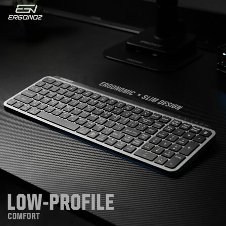 คีย์บอร์ดไร้สาย, ERGONOZ EGN-KB01, สีดำ (KEYBOARD 01 2 ระบบ รองรับทั้ง 2.4GHZ และ BLUETOOTH)_3