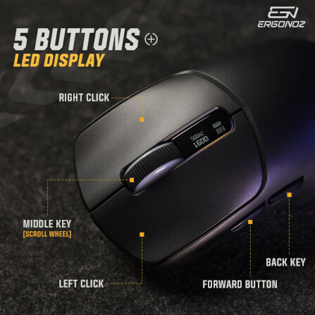 เมาส์เกมมิ่งไร้สาย, ERGONOZ EZ-VELOZ-EP1-B, สีดำ (EZZENTIAL GAMING MOUSE VELOZ ONE)_4