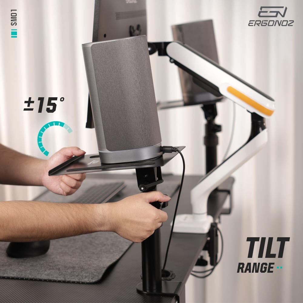 ขาตั้งลำโพง ERGONOZ EGN-SM01-2 1 คู่, สีดำ (VIBE STAND 01)_6