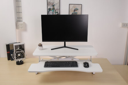 โต๊ะปรับระดับ โต๊ะทำงานแบบยืน ERGONOZ EGN-STA01V2-W, สีขาว (STANDING DESK CONVERTER V.2)_8