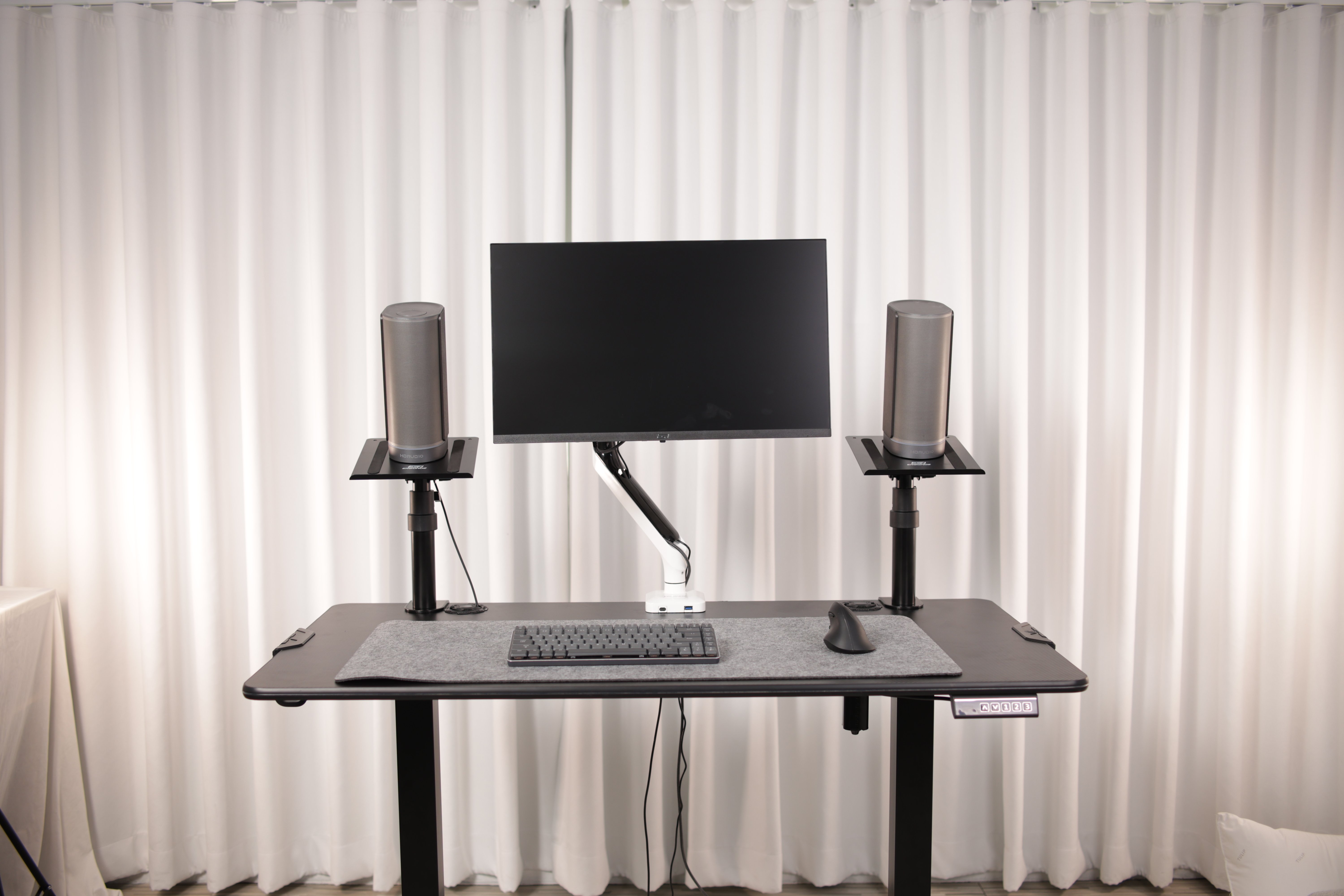 ขาตั้งลำโพง ERGONOZ EGN-SM01-2 1 คู่, สีดำ (VIBE STAND 01)_8