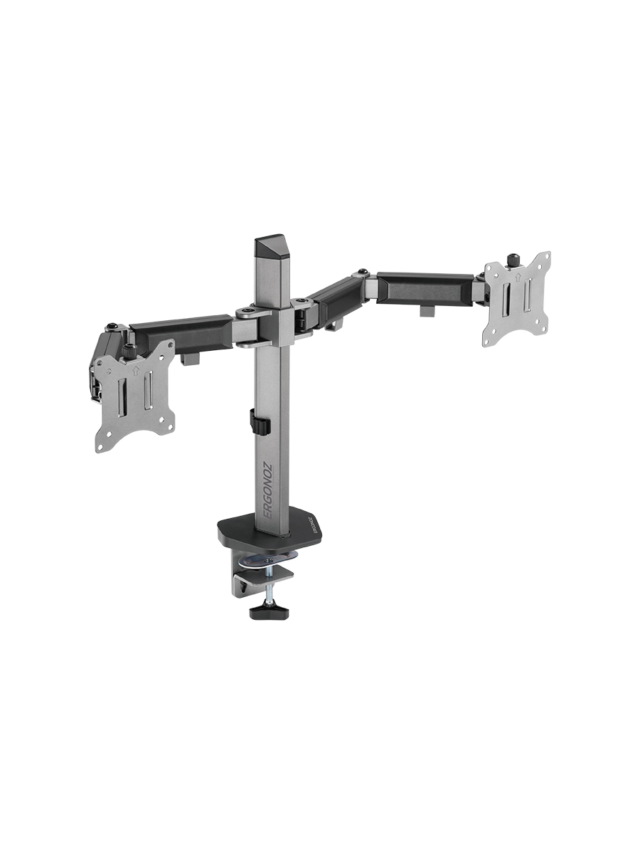 แขนจับจอ ERGONOZ รุ่น FULL MOTION ARM แขนคู่ สำหรับหน้าจอ 17 - 32 นิ้ว สีเทาเข้ม (EGN-FMAV2-D)_1