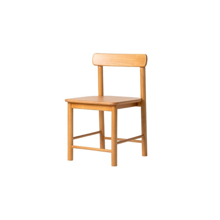 เก้าอี้ทานข้าวไม้ยางพาราแท้ MAAI DESIGN ISU CHAIR ลวดลายธรรมชาติ สีโอ๊ค