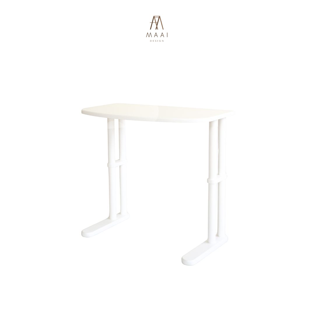 โต๊ะทำงานไม้ยางพารา MAAI DESIGN รุ่น TACHI SIDE TABLE สีขาว
