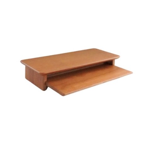 ชั้นวางจอคอมไม้ยางพารา MAAI DESIGN PETITE SHELF สีโอ๊ค