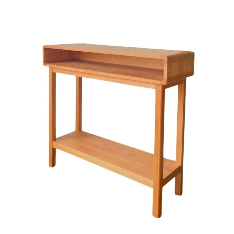 โต๊ะบาร์ไม้ยางพารา MAAI DESIGN รุ่น MITASU CONSOLE TABLE สีโอ๊ค