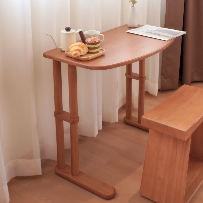 โต๊ะทำงานไม้ยางพารา ปรับ2ระดับ MAAI DESIGN รุ่น TACHI SIDE TABLE สีโอ๊ค