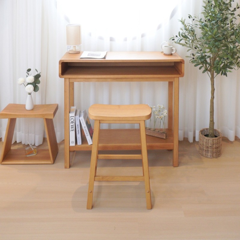 โต๊ะบาร์ไม้ยางพารา MAAI DESIGN รุ่น MITASU CONSOLE TABLE สีโอ๊ค
